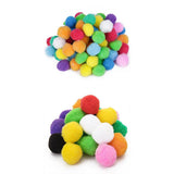 Maxbell 20x 4cm + 80x 2cm  Felt Pom poms Ball Craft DIY snow balls Assorted Colors