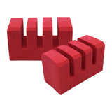 Maxbell Badminton Racket Holder Portable Sturdy Organizer 3 Grid for Travel Home Gym 2pcs