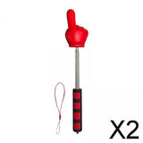 Maxbell 2xTelescopic Teachers Pointer Extendable for Meeting Kindergarten Presentation Red