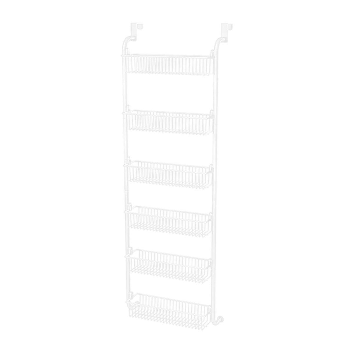 Maxbell over The Door Storage Organizer Hanging Baskets for Playroom Laundry Nursery White