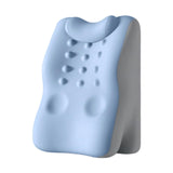 Maxbell Back Lumbar Support Cushion Protection Neck Pillow for Bed Home Sofa Blue Gray