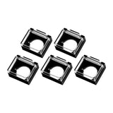 Maxbell 5 Pieces Push Button Guard for 16mm Switch Padlock Lid Lock Protector B