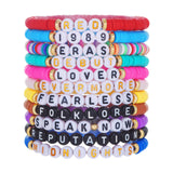 11x Friendship Bracelets Colorful Letter Bracelets Fashion Inspire Bracelets