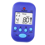 Maxbell Mini Digital Metronome Beat Tempo Electronic Metronome for Violin Drum Piano Blue