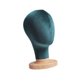 Maxbell Mannequin Head Model Sturdy Multipurpose Hat Rack for Barber Shop Home Salon Green