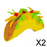 Maxbell 2xMexican Hat Funny Creative Women Decor Headwear for Party Halloween Carnival Taco 20cmx40cm