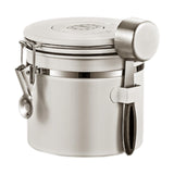 Maxbell Coffee Canister Utensils Airtight Storage Tank for Nuts Loose Leaf Tea Salts 1.2L White