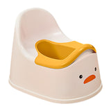 Maxbell Training Toilet Splash Guard Duck Potty Chair for Kids Girls Boys White