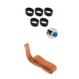 Maxbell Cowhide Tennis Racquet Replacement Grip for High Performance with Grip Rings