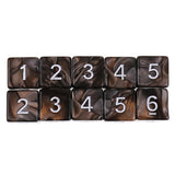 Maxbell 20pcs 6 Sided Dice Polyhedral Dice for Dungeons and Dragons Table Games