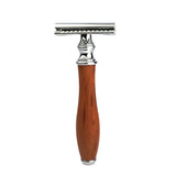Maxbell 2 Pieces Classic Double Edge Safety Razor Vintage Shaver Aluminium Alloy
