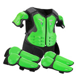 Maxbell Generic Dirt Bike Gear Kids Motorcycle Armor Suit for Riding Skateboard Green