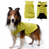 Maxbell Maxbell Waterproof Pet Dog Waistcoat Jacket Fleece Lined Raincoat Clothes XS Yellow
