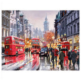 Maxbell 2 Sets Frameless DIY Acrylic Painting By Number Kit Canvas Art Painting