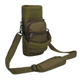 Maxbell Water Bottle Carrier Bag Pocket for Traveling Backpacking Outdoor Activities Deep Green