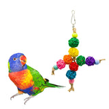 4 Pack Parrot Bird Cage Hanging Swing Parrot Chewing Climbing Playing Toy