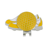 Maxbell Funny Shoe Stainless Steel Golf Hat Clip with Magnetic Ball Marker Yellow - Aladdin Shoppers