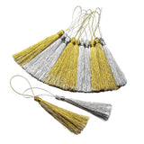 Maxbell Pack of 30 Assorted 13cm Silky Floss Bookmark Tassels with 5cm Cord Loop and Small Chinese Knot for Jewelry Making, Souvenir, Bookmarks, Earring, Pendant DIY Craft Accessory - Aladdin Shoppers