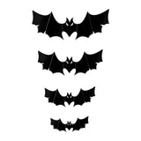 Maxbell 3D Bat Wall Stickers Props Four Sizes for Indoor Outdoor Home Party Supplies 72 Pcs