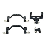 Maxbell 4x 1/16 Servo Mount Steering Gear Holder for C64 Car Model Lovers RC Vehicle black