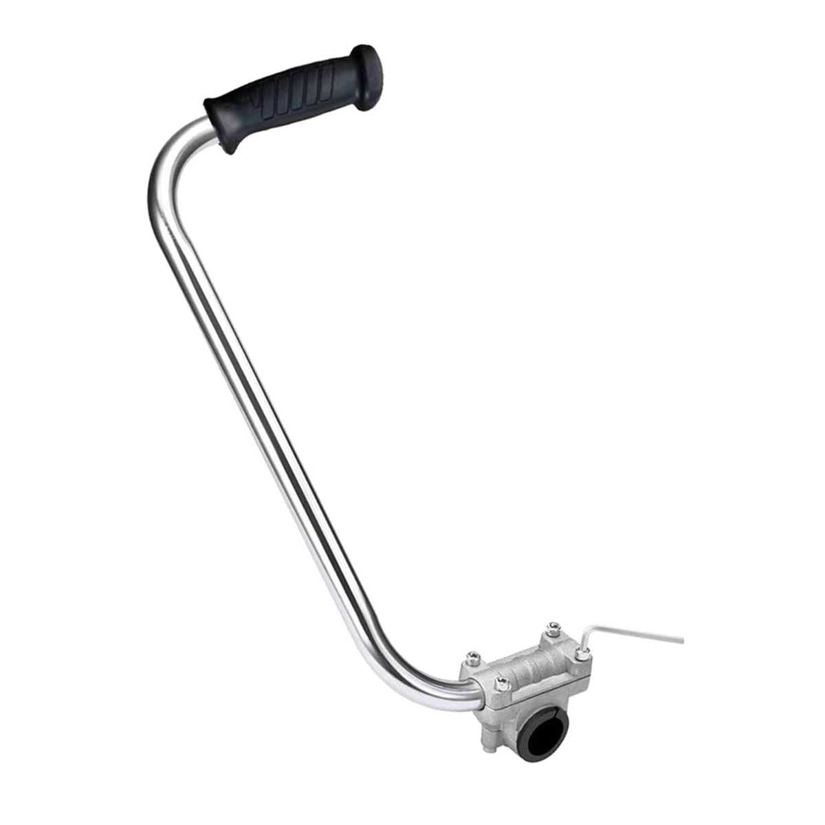 Maxbell Trimmer Handle Metal Silver Ergonomic Trimmer Grip for Landscaping Lawn Yard