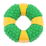 Maxbell Nontoxic Latex Dog Chew Toy Interactive Chewing Squeaky Toys Circle_Green