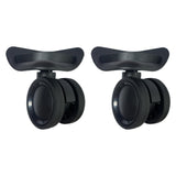 Maxbell 2 Pieces Luggage Wheels Replacement Silent Swivel Caster Wheels Sturdy Black