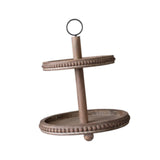 Maxbell Cupcake Stand Party Favors Tiered Serving Tray for Birthday Holiday Festival Brown