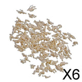 Maxbell 6xModel Train Unpainted Seated People Passangers Figures 2cm