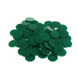 Maxbell 200pcs 25MM barreled Plastic Coin Chip money plane Boundless Green