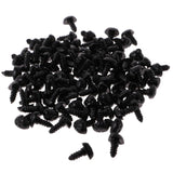 200 pcs Plastic Safety Nose for Bear Animal Toy Doll DIY 10x13mm & 9x12mm