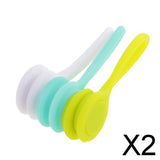 Maxbell 2x3Pieces Magnetic Earphone Cable Winders Wrap Corder Organzier String Tidy C