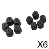 Maxbell 6x10 Pieces AC A/C Charging Port Service Caps R134a R12 13mm & 16mm Black