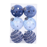 Maxbell 6Pcs Christmas Ball Ornaments Christmas Ornaments for Holiday Special Events blue