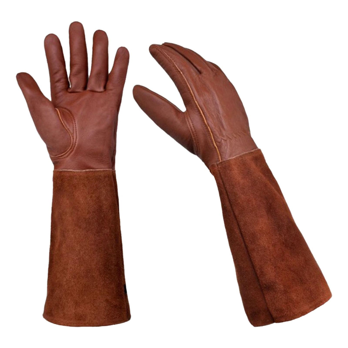 Maxbell Welding Gloves Working Gloves PU Leather Grilling Gloves for Garden Workshop M