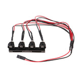 Red Headlights 4 LED Light Set with Base For WPL C14 C24 Model RC Cars Truck Parts & Accs DIY Kit Toys - Aladdin Shoppers