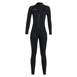 Maxbell Super Stretch Diving Wetsuit 3mm Neoprene Long Sleeve Front Zip Full Body WOMEN Black L - Aladdin Shoppers