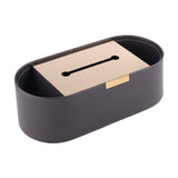 Maxbell Tissue Paper Holder Simple Tissue Dispenser for Bedside Table Bedroom Vanity Gray