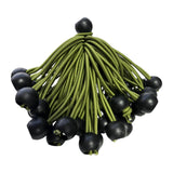Maxbell 20x Ball Bungee Cords Elastic Practical Bungee Balls for Canopy Shelter Tarp Green