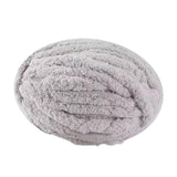 Maxbell 3xThick Chunky Yarn Polyester Yarn for Knitted Blanket Weaving Rug Making Light Gray