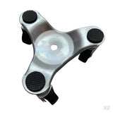 Maxbell 2xIron Triangular Home Moving Tools Furniture Roller Mover Set Yellow