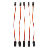 Maxbell 5pcs Male to Female Servo Extension Lead Cable 3 Pin Futaba JR Connector 150mm - Aladdin Shoppers