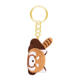 Maxbell Red Panda Keychain Gift Cartoon Creative Cute Hanging for Party Thanksgiving 3.3cmx5.3cm