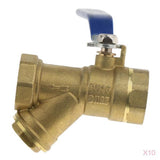 10 Pieces 1 inch Ball Valve Female and Female Thread Pipe Fitting Heavy Duty