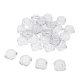 Maxbell Maxbell 30X Cosmetic Sample Empty Containers Round Pots for Eye Shadow Powder Clear