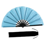 Maxbell Folding Fan Decorative Boots on The Ground Fan for Festival Carnival Light Blue
