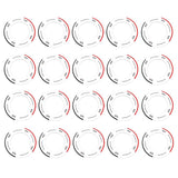 Maxbell Maxbell 20 Pieces Universal Protective Collars Ring for 14 oz Wax Heater Pot Warmer