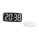 Maxbell Digital Clock Easy Read Gifts Multifunctional for Table Background Office White Outer