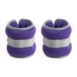 Maxbell 2Pcs Wrist Ankle Weights Multipurpose for Running Exercise Strength Training 0.5kg Purple