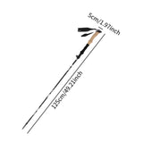 Maxbell Walking Stick Portable Hiking Pole for Hiking Outdoor Adventures Backpacking Black